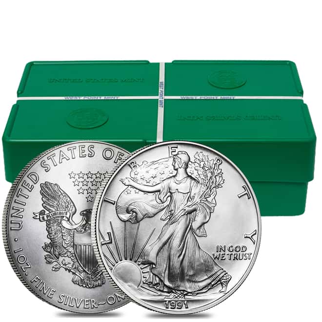 1991 1 oz Silver American Eagle Brilliant Uncirculated