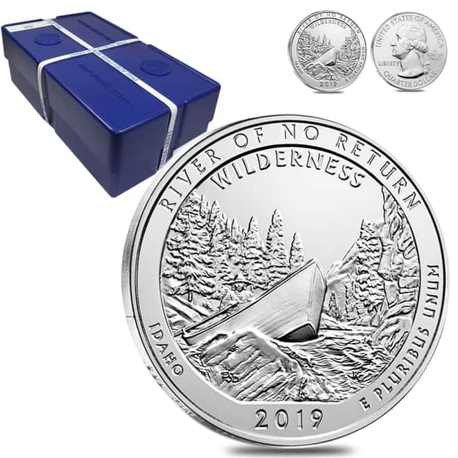 2019 5 oz Silver America the Beautiful ATB Idaho Frank Church River of No Return Wilderness Coin