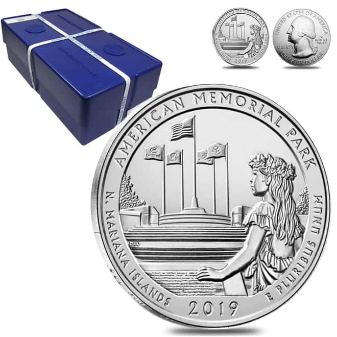 2019 5 oz Silver America the Beautiful ATB Northern Mariana Islands American Memorial Park Coin