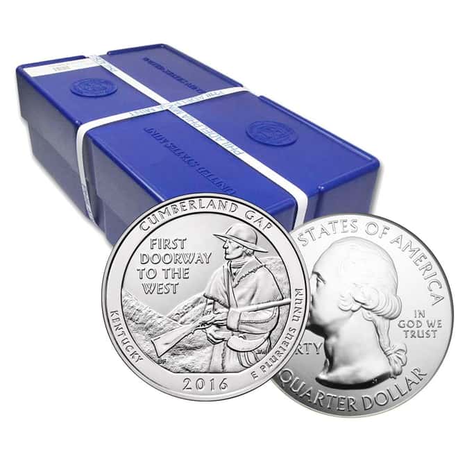 2016 5 oz Silver America the Beautiful ATB Cumberland Gap National Historical Park Coin