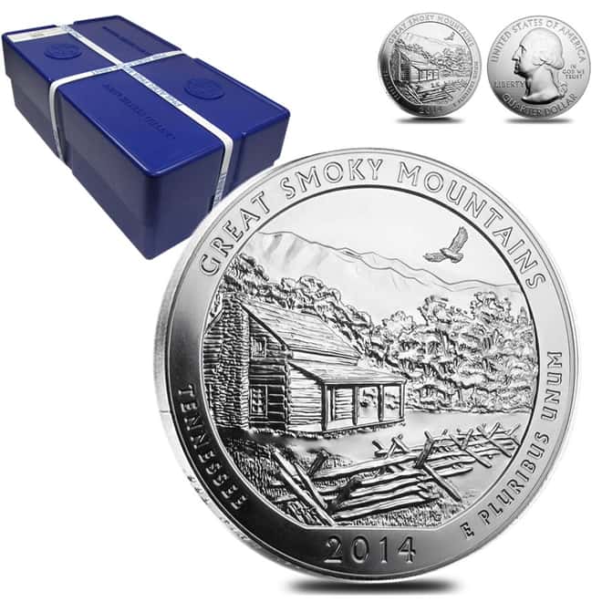 2014 5 oz ATB Silver Great Smoky Mountains Coin