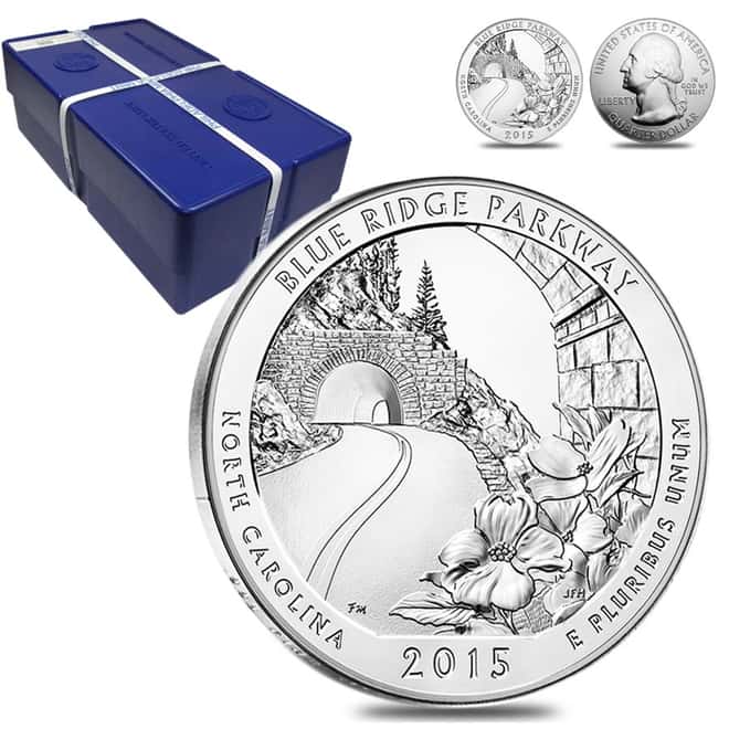 2015 5 oz ATB Silver Blue Ridge Parkway Coin