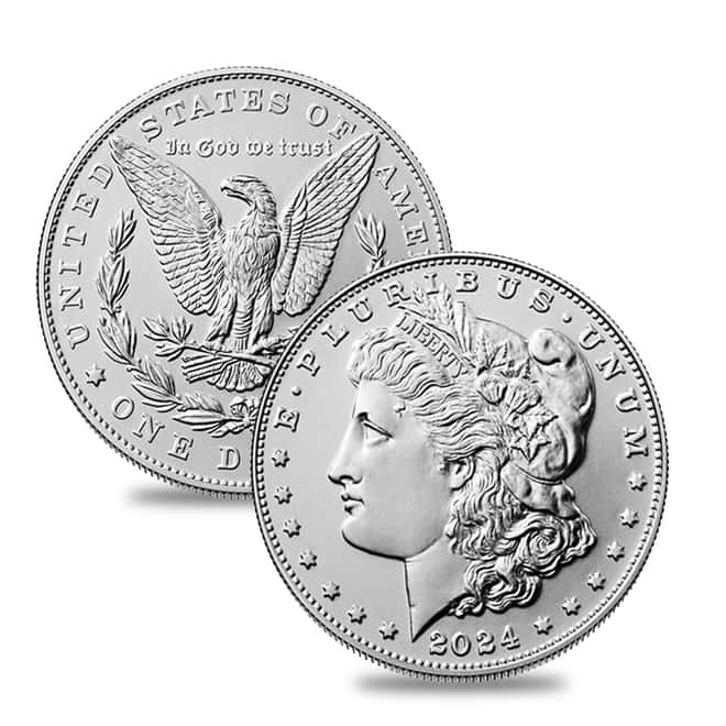 2024 Morgan and Peace Silver Dollar 2-Coin Set PCGS MS 70 FS (Morgan/Peace)