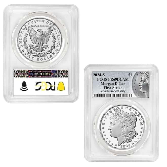 2024-S Morgan and Peace Silver Dollar Proof 2-Coin Set PCGS PF 69 FS (Morgan/Peace)