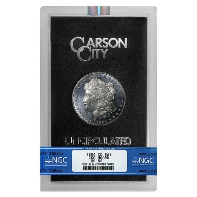 1884-CC Morgan Silver Dollar NGC MS 62 (GSA)