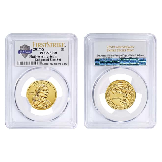 2017-S US Mint 225th Anniversary Enhanced Uncirculated 10-Coin Set PCGS SP 70 First Strike