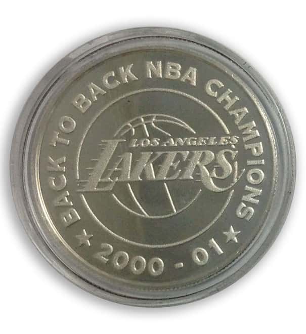 NBA FINALS 2001 1 oz .999 Fine Silver Limited Edition Commemorative Medallion W/ Box & COA