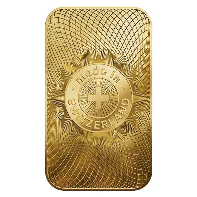 1 oz Argor Heraeus Gold Bar .9999 Fine (New Design in Assay)