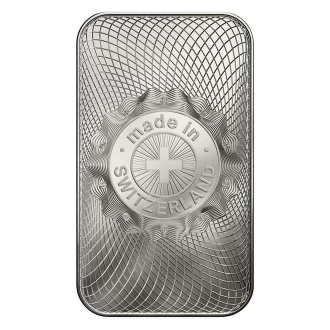 1 oz Argor Heraeus Platinum Bar .9995 Fine (New Design in Assay)