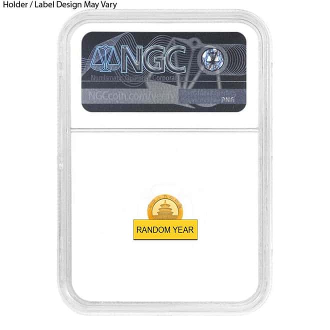 1 Gram Chinese Gold Panda NGC / PCGS MS 70 (Random Year)