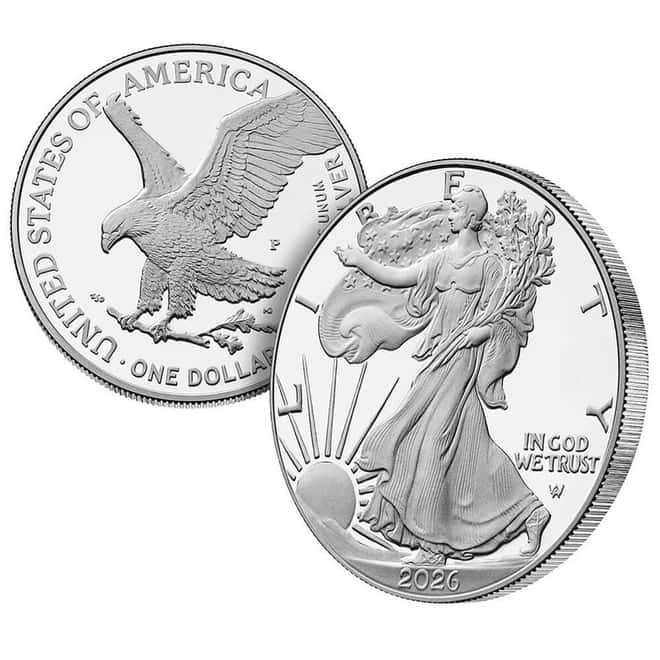 2026-P 1 oz Proof Silver American Eagle Congratulations Set (w/Box & COA)
