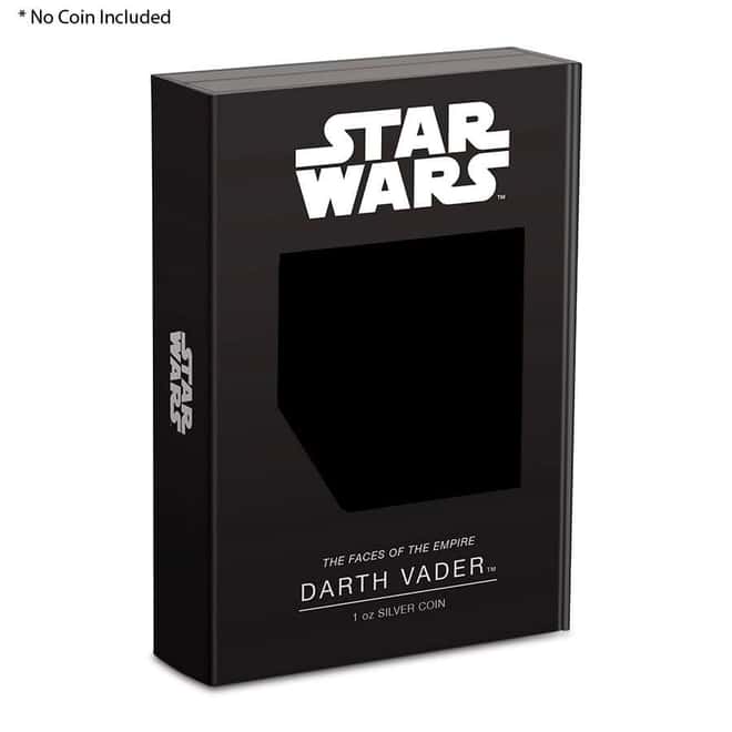 NO COIN - 2021 Niue 1 oz Silver Darth Vader Star Wars - Faces of the Empire Shaped Coin (OEM Box & COA)