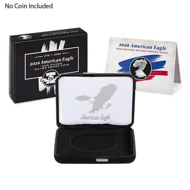 NO COIN - 2026-W 1 oz Proof Silver American Eagle Liberty Bell Privy 250th Ann. (OEM Box)