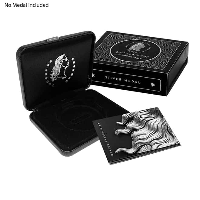 NO COIN - 2024 1 oz Flowing Hair Silver Medal 230th Ann. (OEM Box & COA)