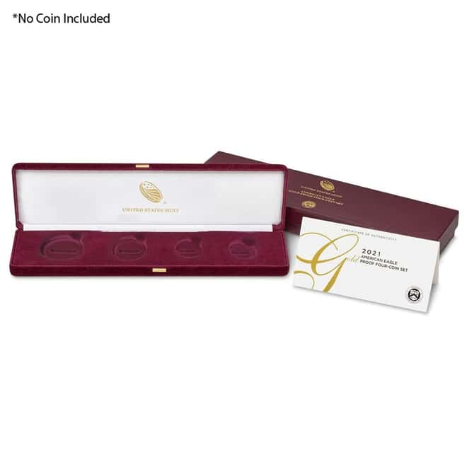 NO COIN - 2021-W Proof Gold American Eagle Set (OEM Box & COA)