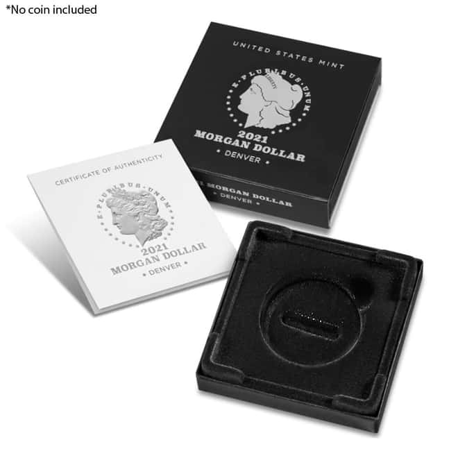 NO COIN - 2021-D Morgan Silver Dollar Centennial Coin 1921 100th Anniversary (OEM Box & COA)