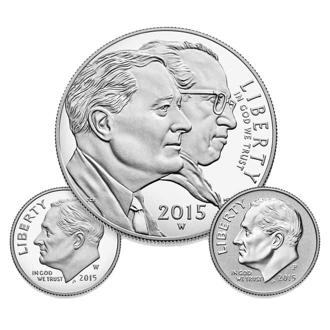 2015 March of Dimes Special Silver Proof 3-Coin Set ASW 0.918 oz (w/Box and COA)