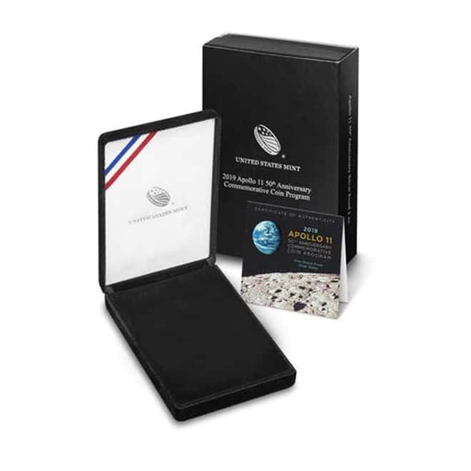 2019 P 5 oz Apollo 11 50th Anniversary Proof Silver Dollar Comm. (OEM Box & COA)