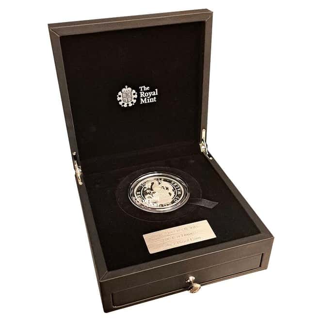 2018 GB 10 oz Proof Silver Queen's Beasts Dragon Coin (w/Box & COA)