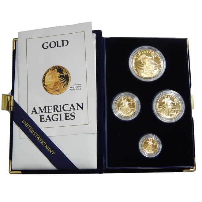 1991-W+P 1.85 oz American Gold Eagle Set (w/COA&BOX)