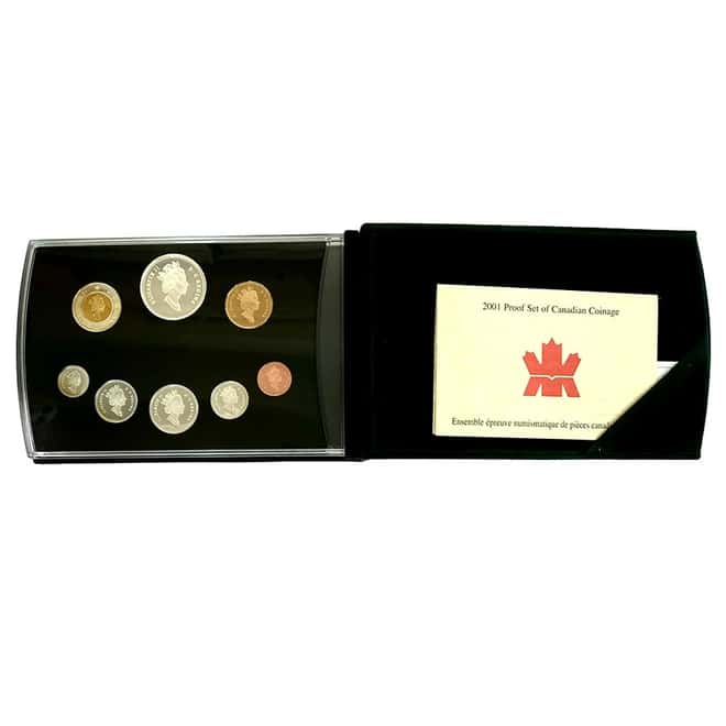 2001 1.69 oz National Ballet of Canada Proof Silver 8-Coin Set .925 Fine (w/Box & COA)