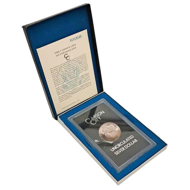 1881-CC Morgan Silver Dollar $1 BU GSA (w/Box & COA)
