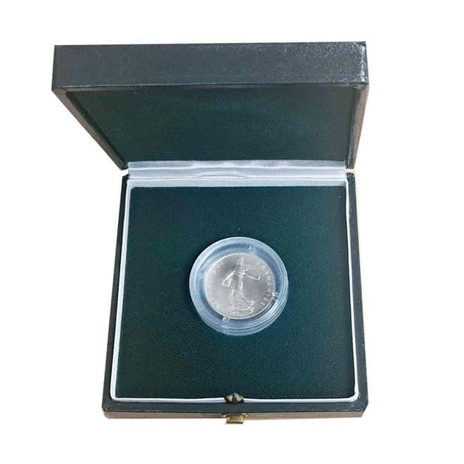 1 Franc Silver France Coin w/Box & COA (Random Year)