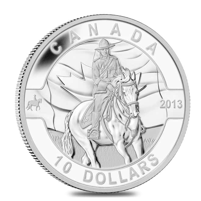 2013 1/2 oz Royal Canadian Mounted Police (RCMP) Silver Coin