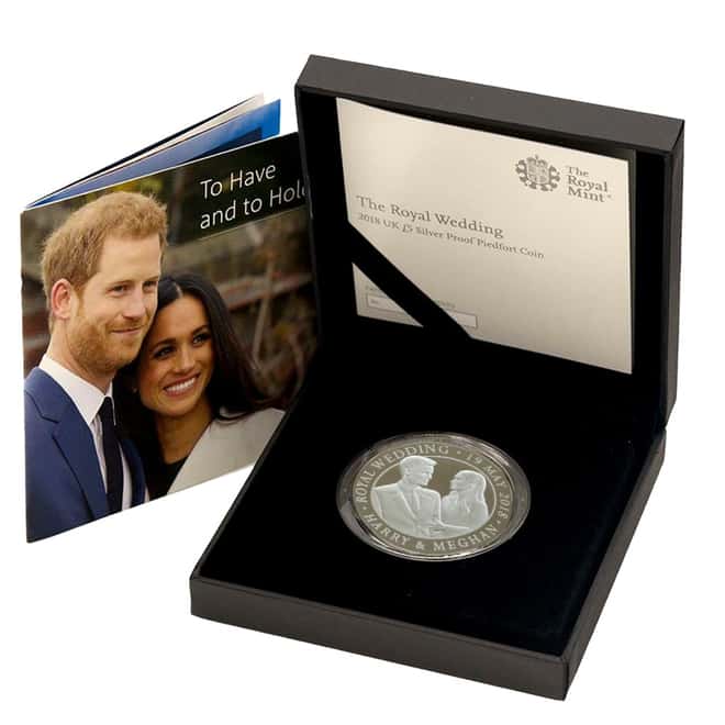 2018 GB Silver Royal Wedding Prince Harry & Meghan Markle Coin