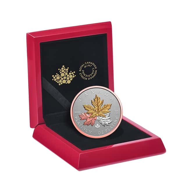 2021 Canada 1 oz Tribute to the Maple Tree Platinum Coin .9995 Fine (w/Box & COA)
