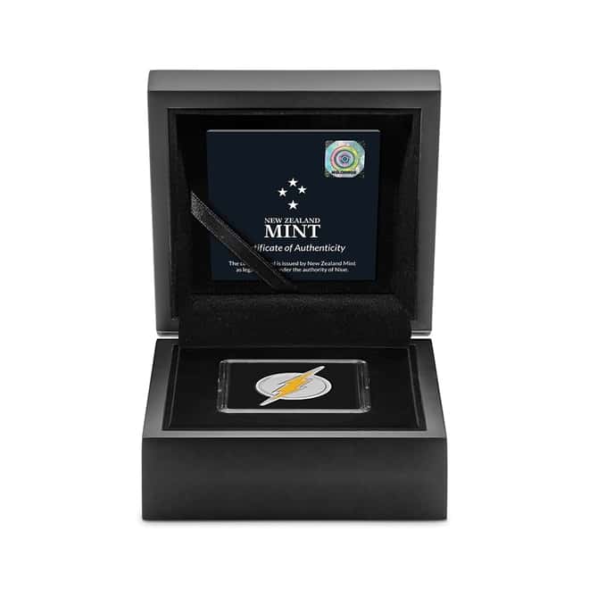 2021 Niue 1 oz DC Comics - The Flash Emblem Shaped Silver Coin (w/Box & COA)