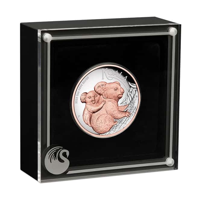 2023 5 oz Proof Gilded Silver Australian Koala Perth Mint