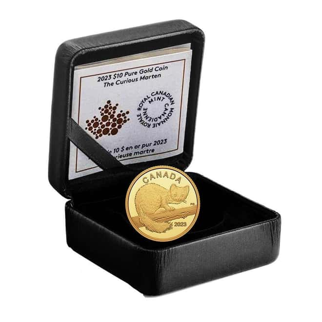 2023 Canada 1/20 oz The Curious Marten Proof Gold Coin