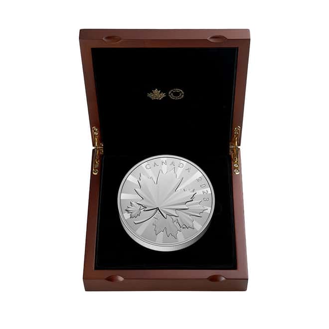 2023 Canada 1 kilo Multifaceted Maples Silver Coin .9999 Fine (w/Box & COA)