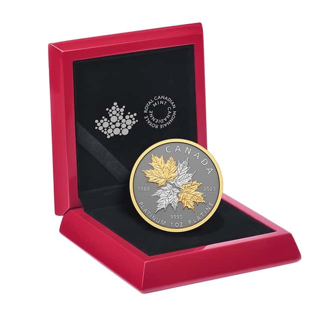 2023 Canada 1 oz Platinum Maple Leaf Forever Coin .9995 Fine
