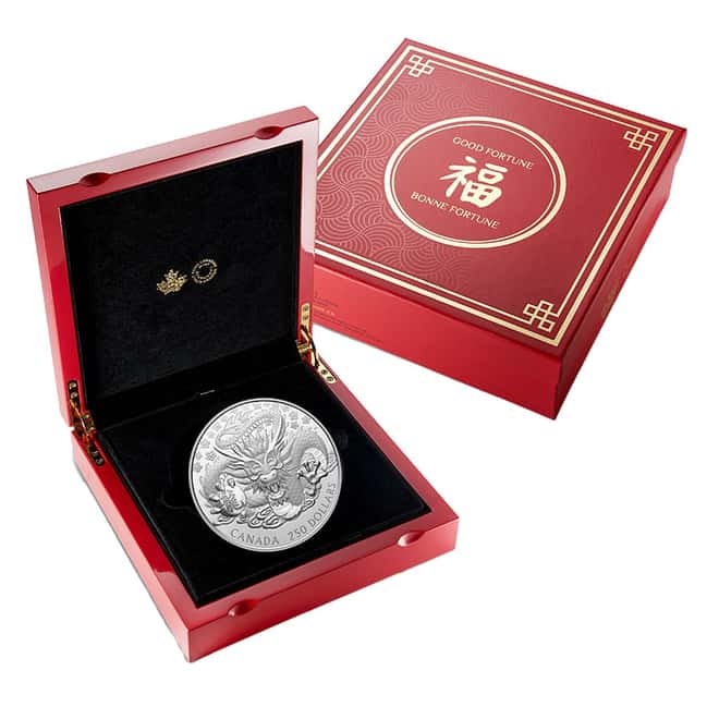 2024 Canada 1 Kilo Lunar Year of the Dragon Silver Coin