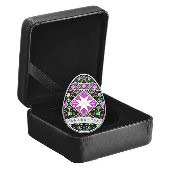 2024 Canada 1 oz Silver Pysanka Easter Egg Coin