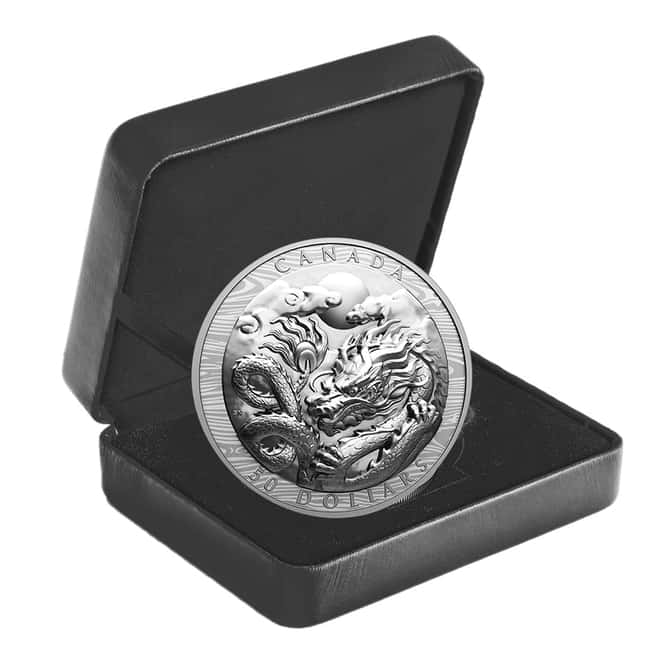 2024 Canada 3 oz Year Of The Dragon High Relief Silver Coin