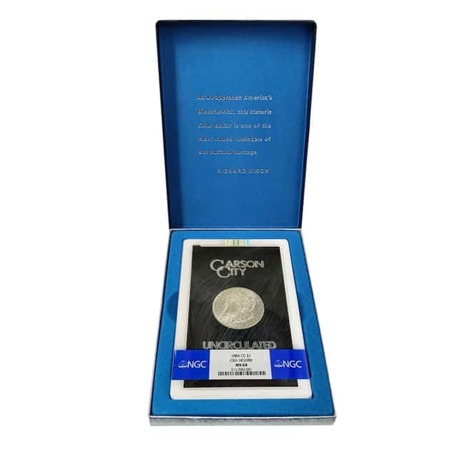 1884-CC Morgan Silver Dollar $1 NGC MS 64 (GSA)