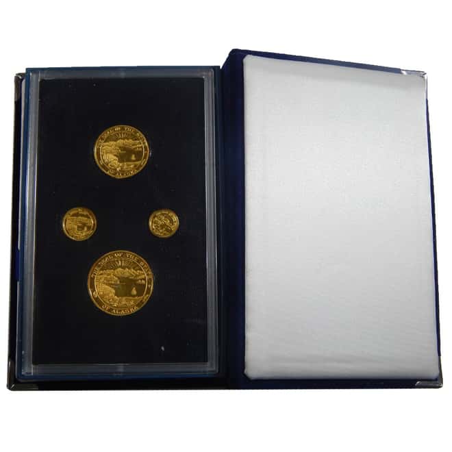 1997 Alaska Mint Gold Proof 4-Coin Set 1.65 Troy Oz.