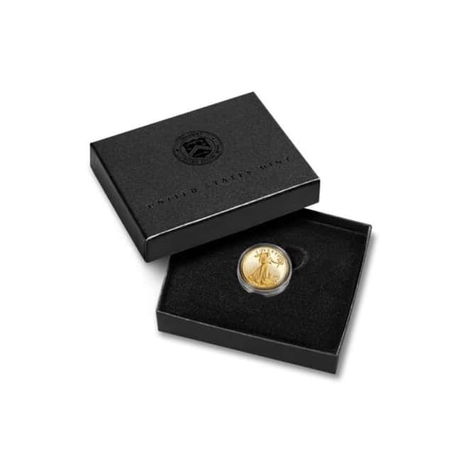 2021-W 1/10 oz $5 Proof Gold American Eagle Type 2 (w/Box & COA)
