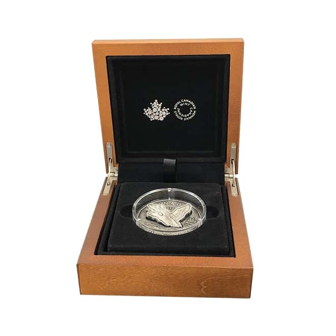 2020 Canada 59.5 gram Silver Flying Loon - Pop Up Coin .9999 Fine (w/Box & COA)