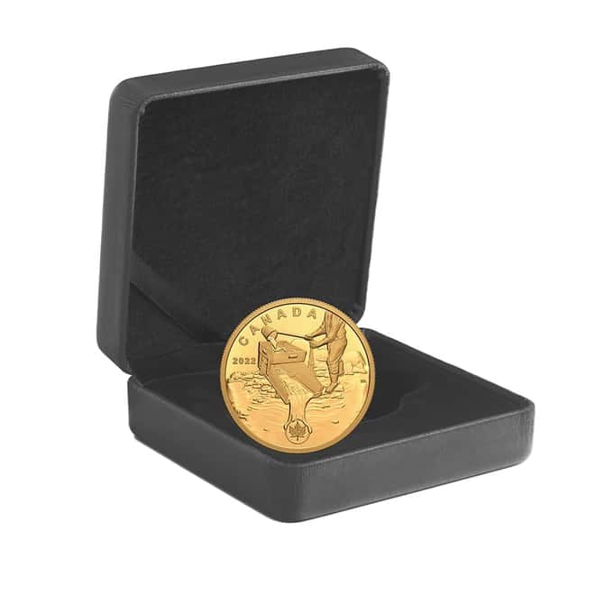 2022 Canada 1 oz Proof Gold Prospecting for Gold Coin - Klondike Gold Rush .99999 Fine (w/Box & COA)