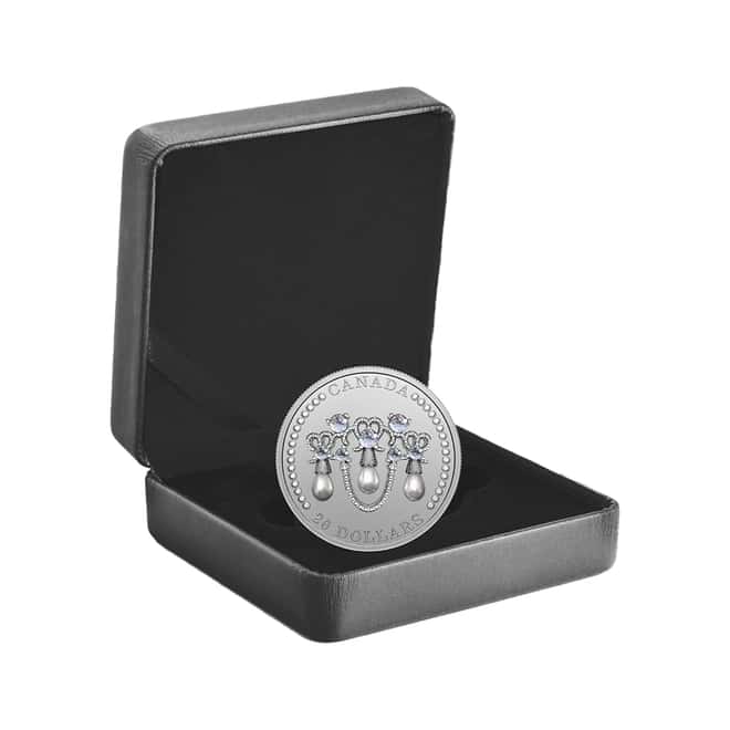 2021 Canada 1 oz Queen Elizabeth II Lover's Knot Tiara Silver Coin .9999 Fine (w/Box & COA)