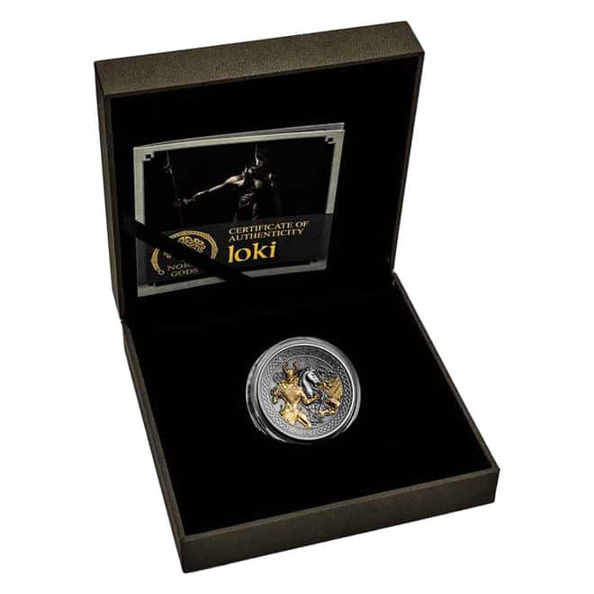 2022 Cook Islands 2 oz Silver Norse Gods Loki Coin .999 Fine