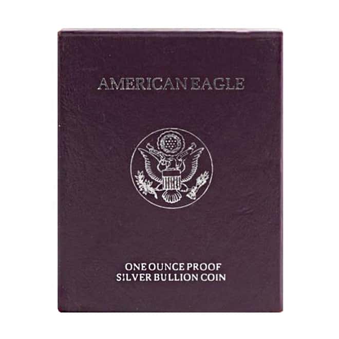 1988-S 1 oz Proof Silver American Eagle (w/Box & COA)