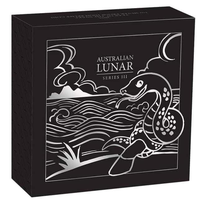 2025 1 oz Proof High Relief Silver Lunar Snake Australian Perth Mint
