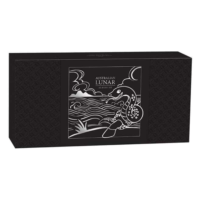 2025 3 oz Silver Lunar Snake 3-Coin Set Perth Mint
