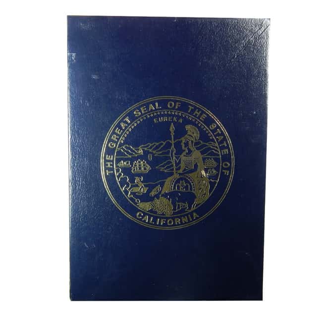 1990 1.85 oz California Gold Proof Set w/Box & COA