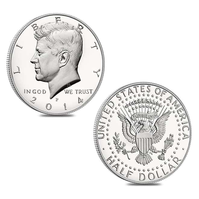 2014 Kennedy Silver Half-Dollar 50th Ann 4-Coin Set (In Cap)